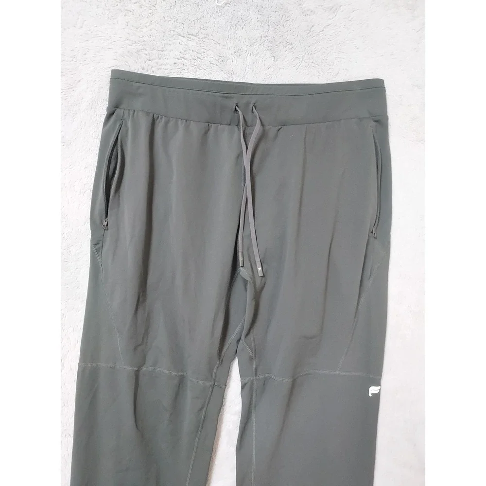 Fabletics Pant Mens XL Athletic Altitude Slim Fit Jogger Gray Drawstring Running